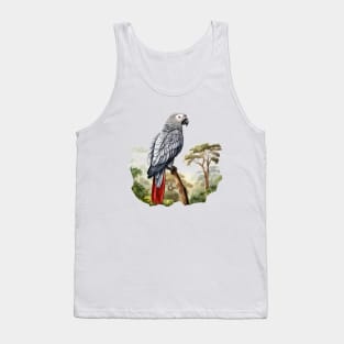 African Grey Parrot Tank Top